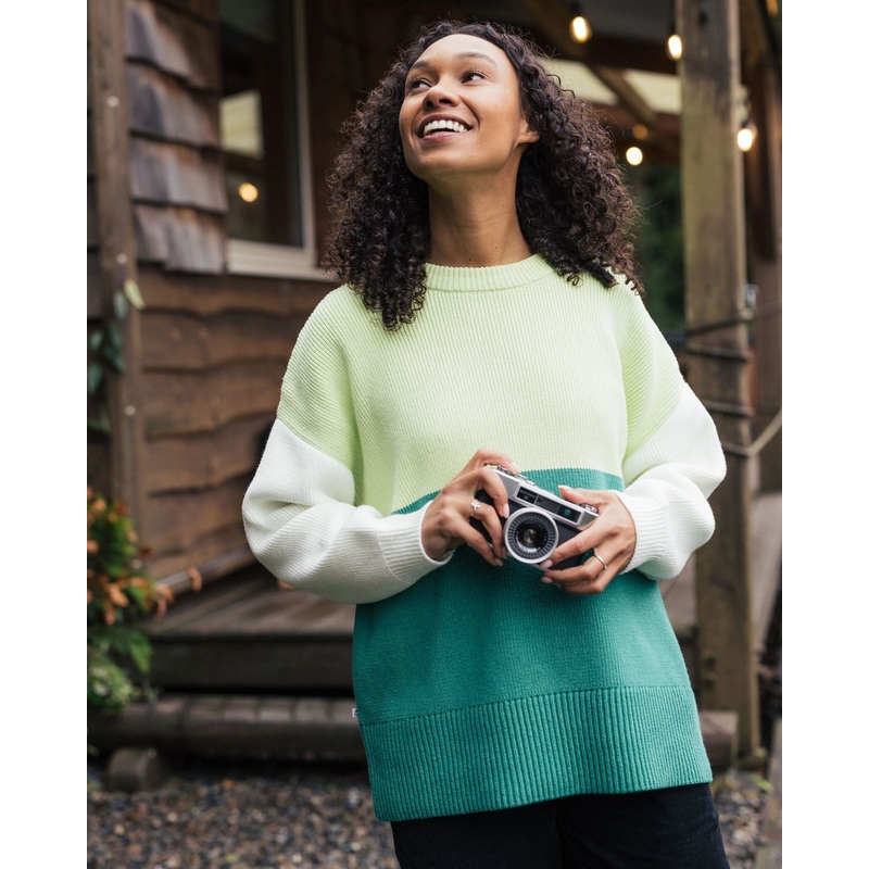 Gondwana Organic Oversized Knitted Jumper – Greenlake