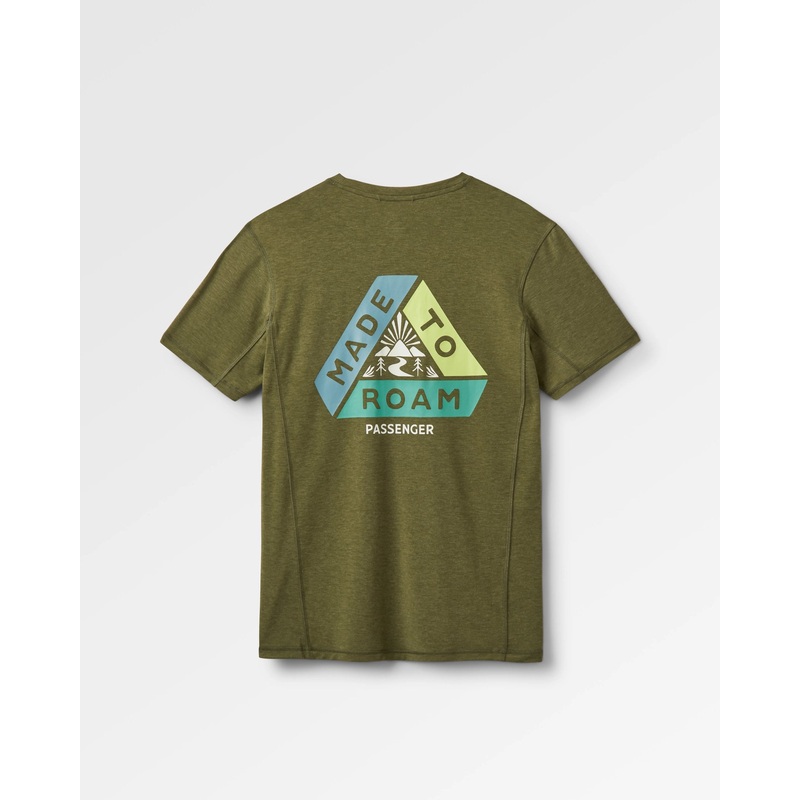 Kirkwood Textured Active T-Shirt – Khaki