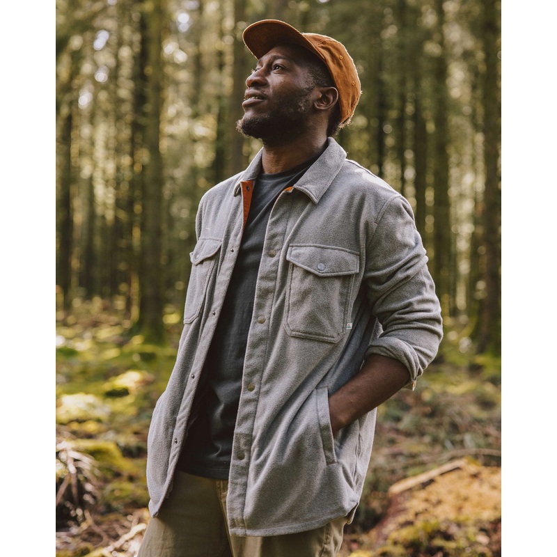 Maple Recycled Polar Fleece Shirt – Grey Marl 2