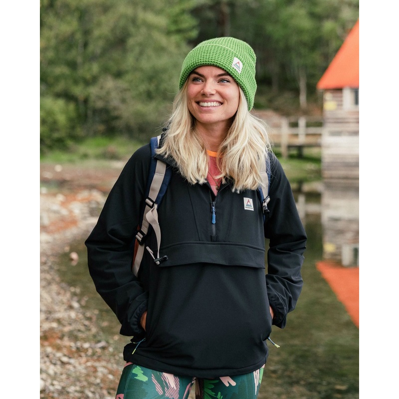 Ocean Recycled Softshell Anorak – Black