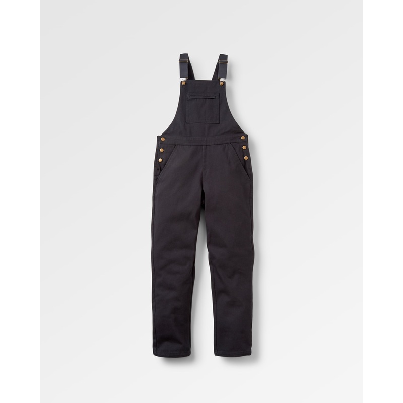 Shuffle Organic Cotton Dungarees – Black