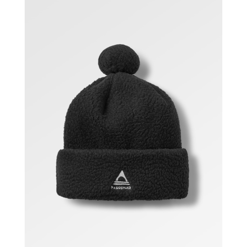 Snow Recycled Sherpa Beanie – Black