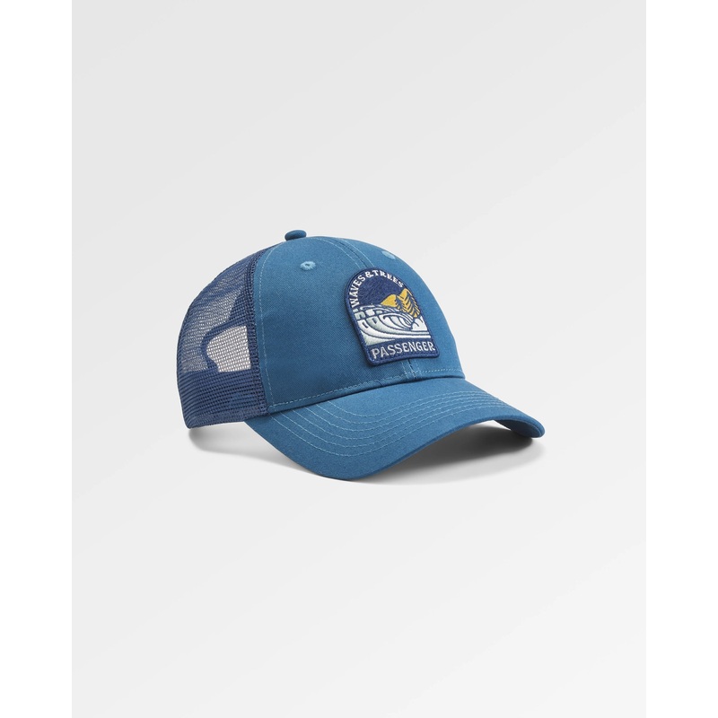 Waves & Trees Organic Cotton Trucker Cap – Tidal Blue