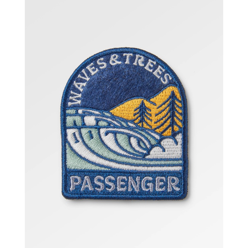 Waves & Trees Patch – Dark Denim