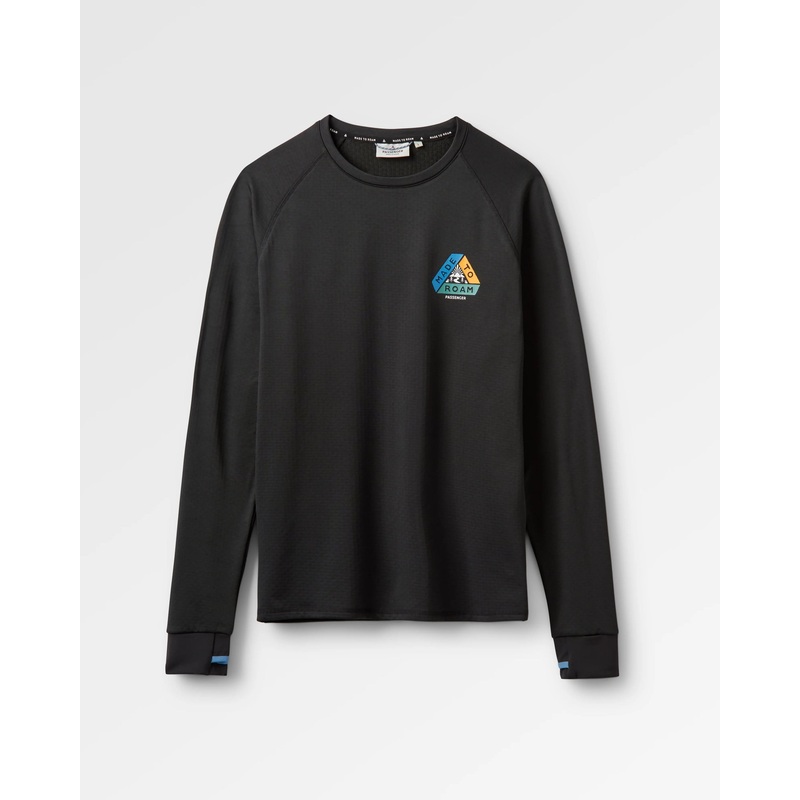 Alpine Recycled Base Layer LS T-Shirt – Black