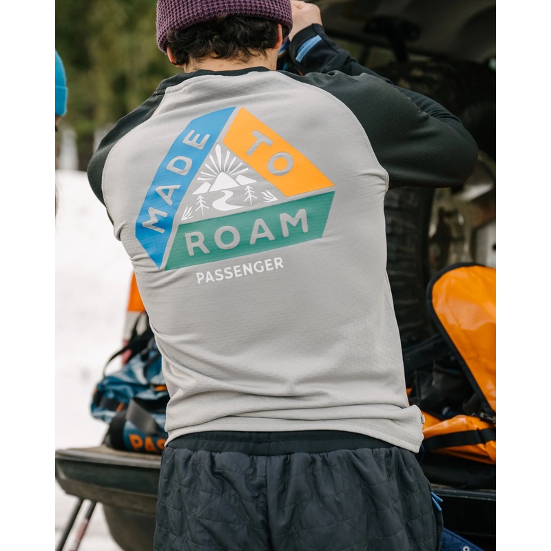 Alpine Recycled Base Layer LS T-Shirt – Black/Grey