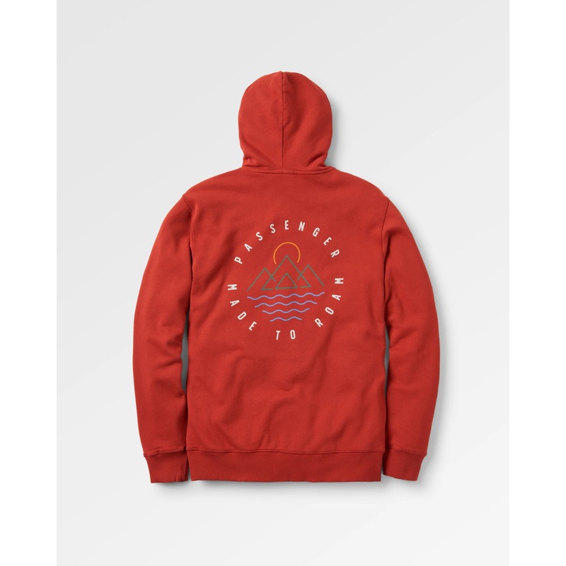 Escapism Recycled Cotton Hoodie – Red Ochre