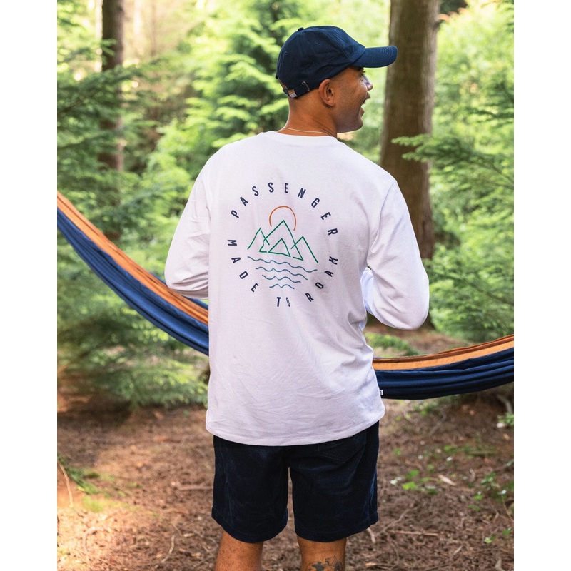 Escapism Recycled LS T-Shirt – White