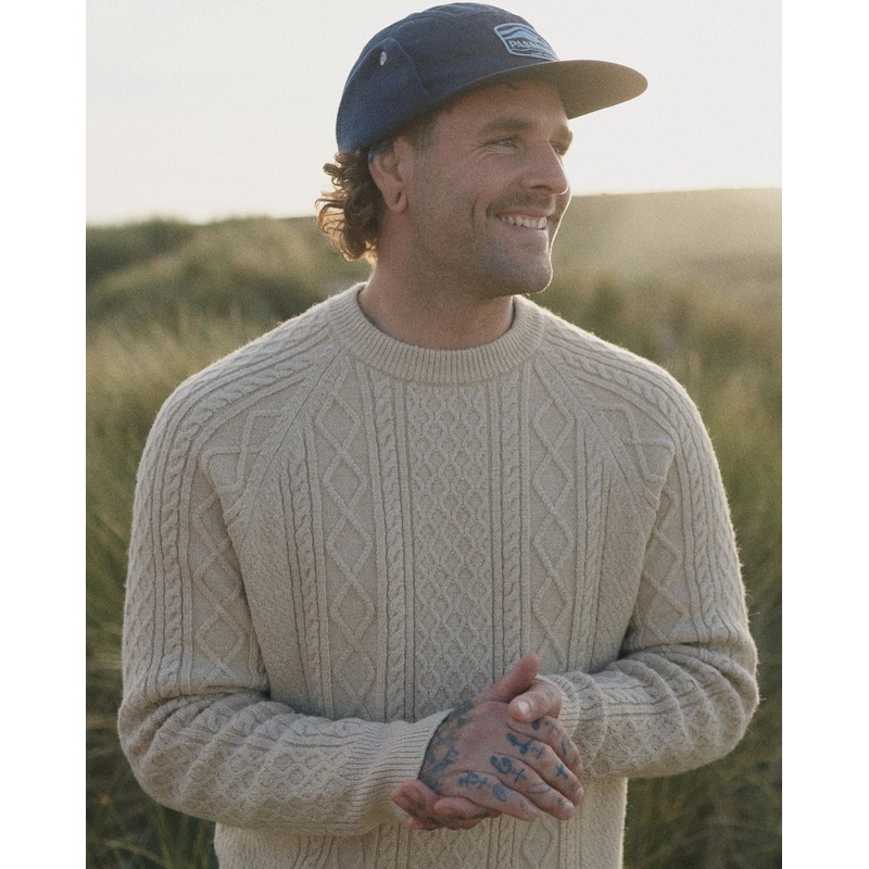 Sandbar Cable Knitted Jumper – Stone