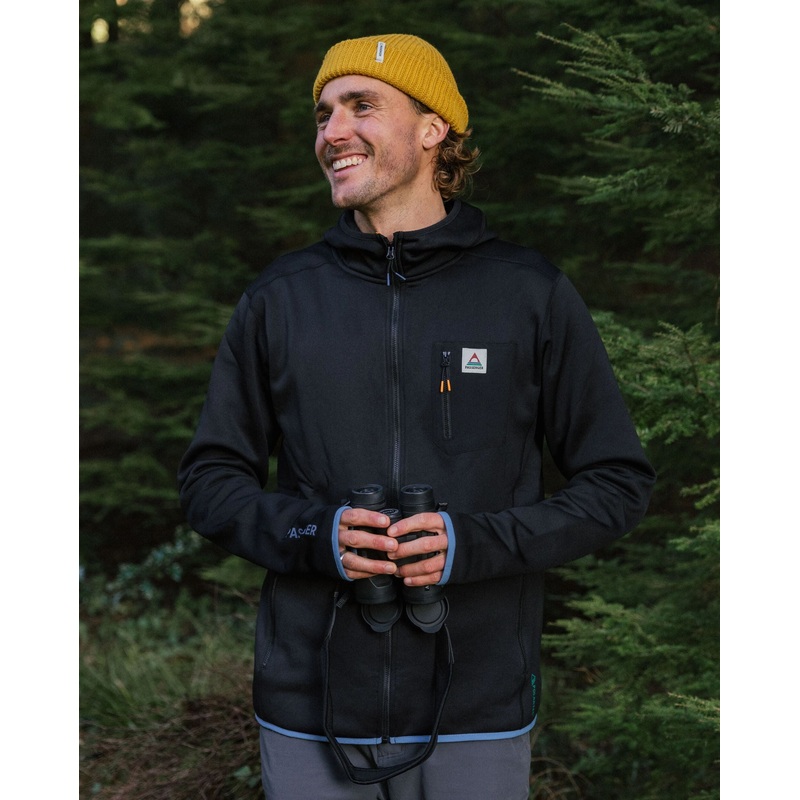 Solitude Recycled Polartec Fleece Hoodie – Black