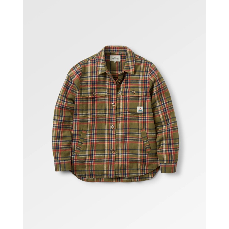 Stella Organic Cotton LS Shirt – Khaki Check