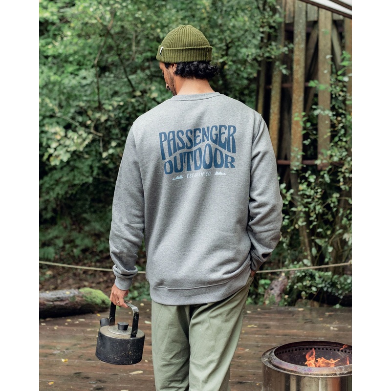 Yuca Recycled Cotton Sweatshirt – Dark Grey Marl