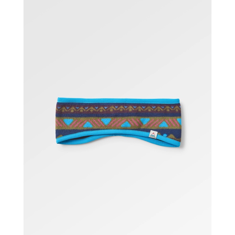 Cosy Recycled Polar Fleece Headband – Mountain Geo Multi