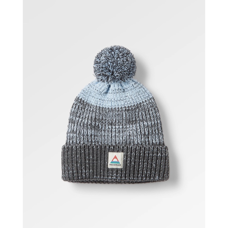 Crag Recycled Bobble Hat – Charcoal/Arctic