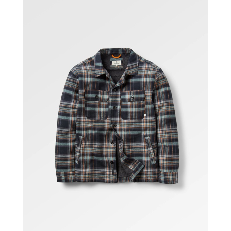 Freestyle Sherpa-Lined Overshirt – Black Check