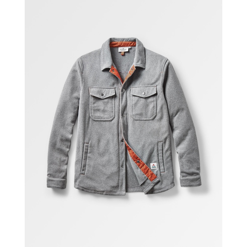 Maple Polar Recycled Fleece Shirt – Grey Marl