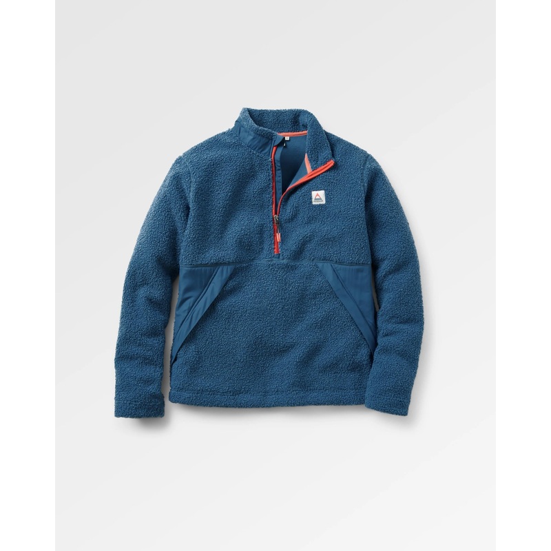 Muse Recycled Polar-Lined Sherpa Fleece – Blue Steel