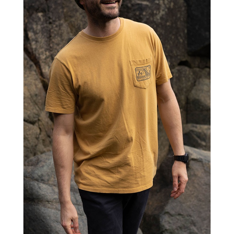 Nowhere Bound Pocket T-Shirt – Dusty Ochre