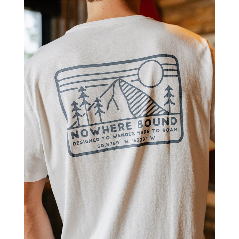 Nowhere Bound Recycled Cotton T-Shirt – White