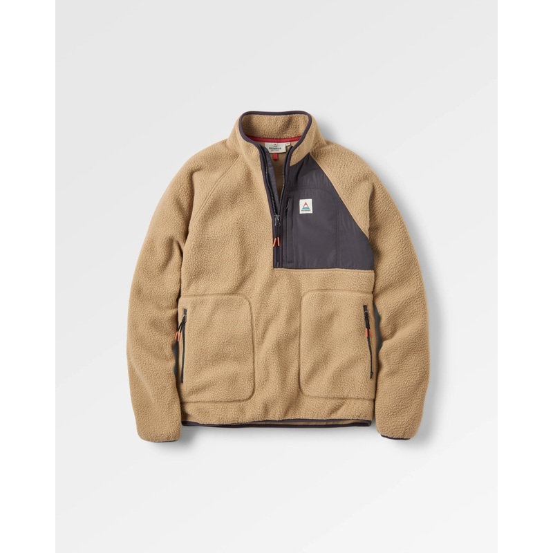 Offgrid 1/2 Zip Recycled Sherpa Fleece – Biscuit