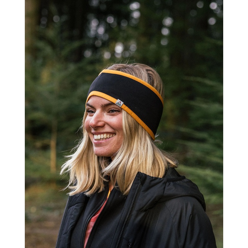 Wintergreen Recycled Polartec Thermal Headband – Black