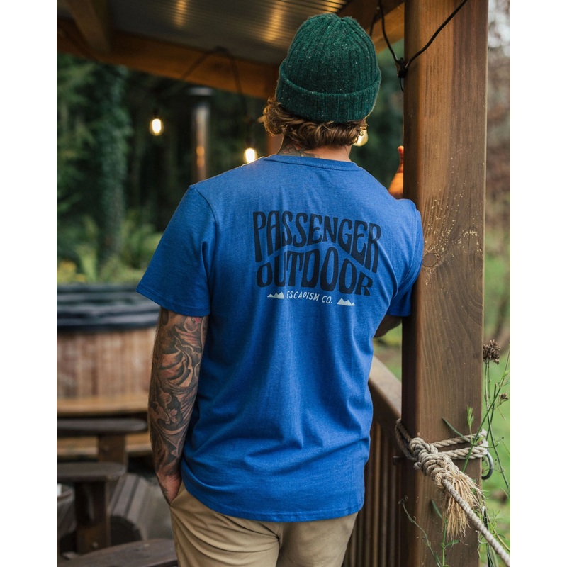 Yuca Organic Cotton T-Shirt – Azure Blue Marl