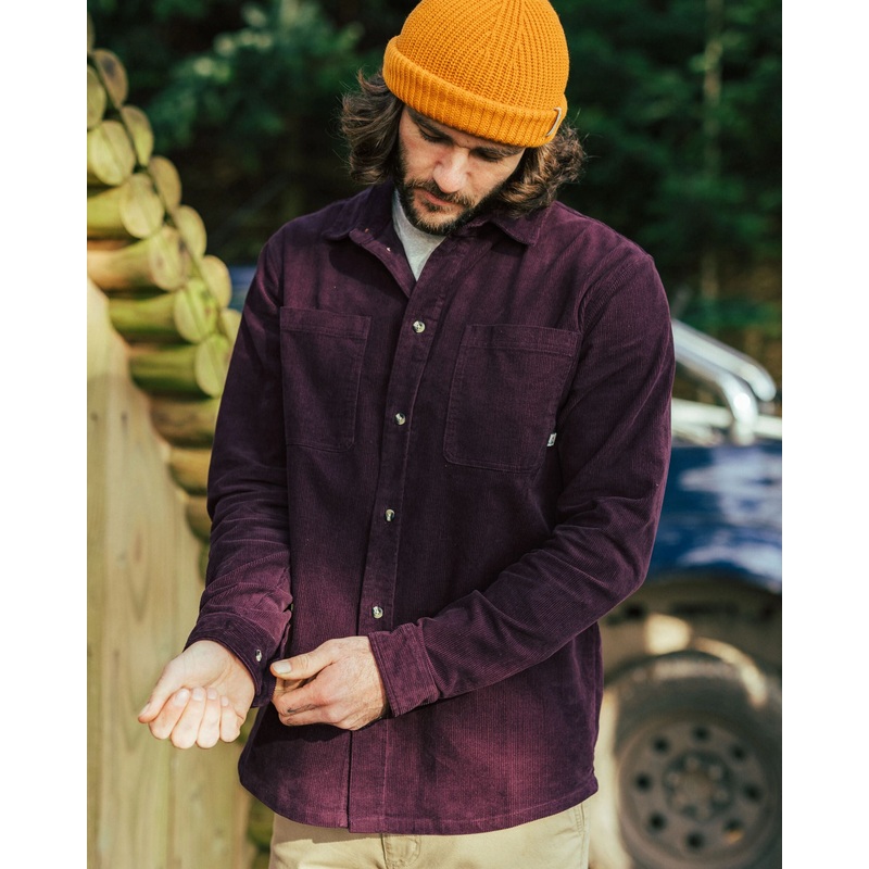 Backcountry Cord Shirt – Deep Plum