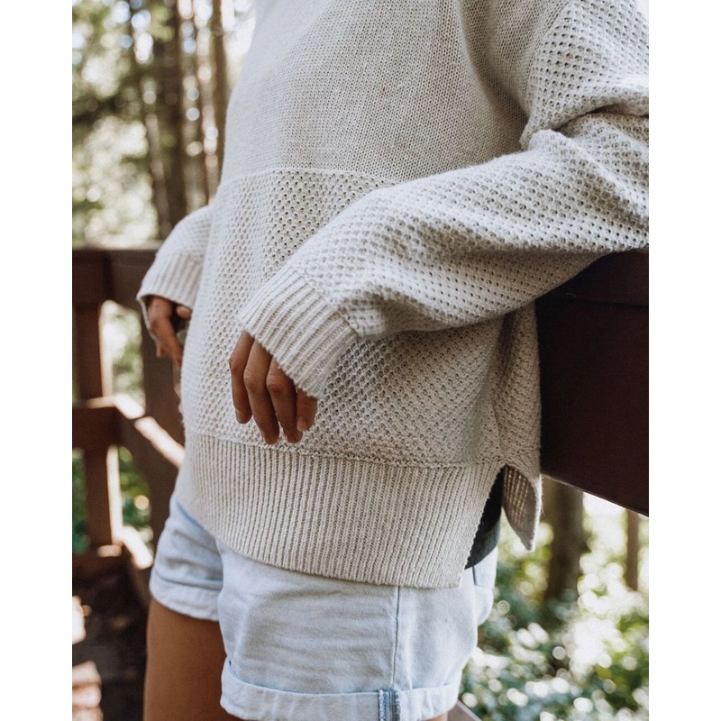 Cove Organic Cotton Knitted Jumper – Off White