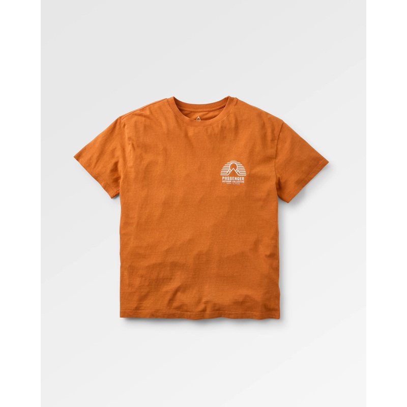 Elbio Recycled Relaxed Fit T-Shirt – Sunset Orange Marl