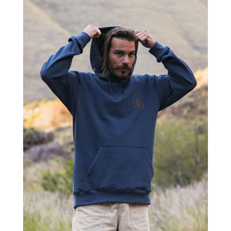 Escapism Recycled Cotton Hoodie – Rich Navy
