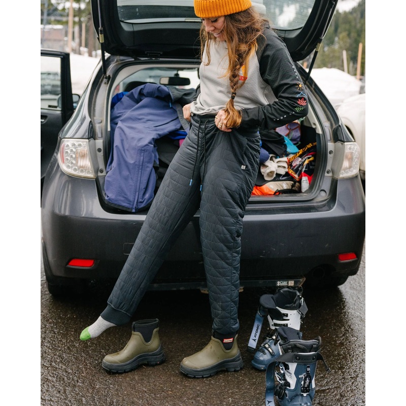 Homewood Recycled Quilted Jogger – Black