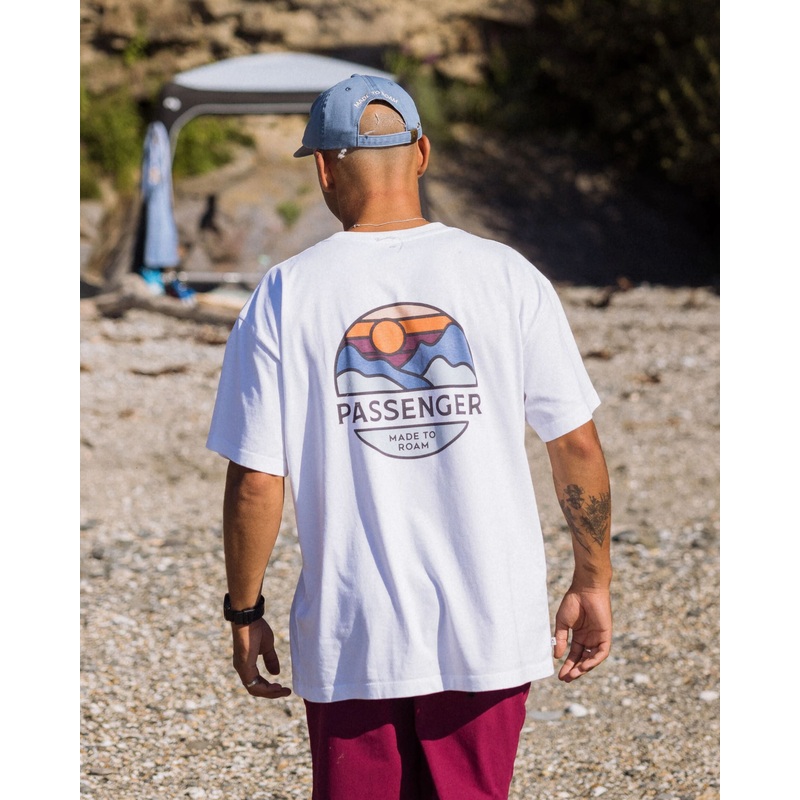 Laidback Recycled Cotton Relaxed Fit T-Shirt – White