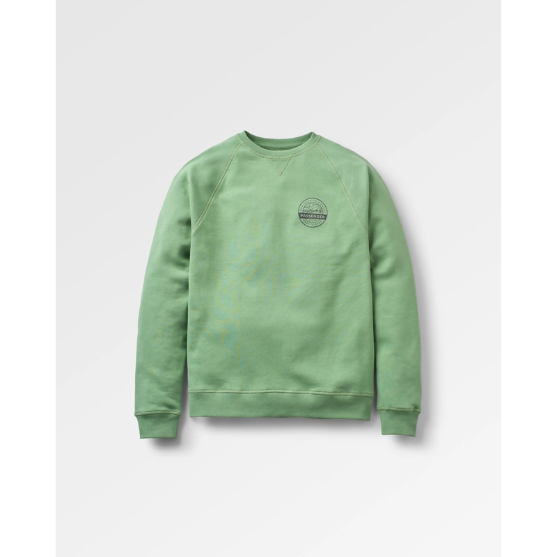Odyssey Organic Cotton Sweatshirt – Stem Green