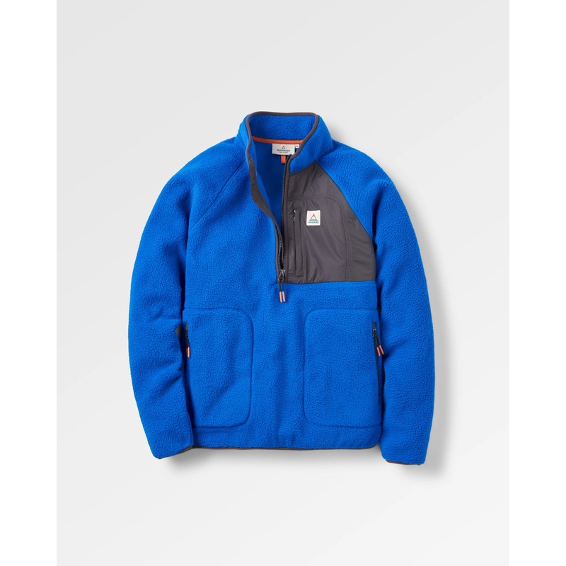 Offgrid 1/2 Zip Recycled Sherpa Fleece – Azure Blue
