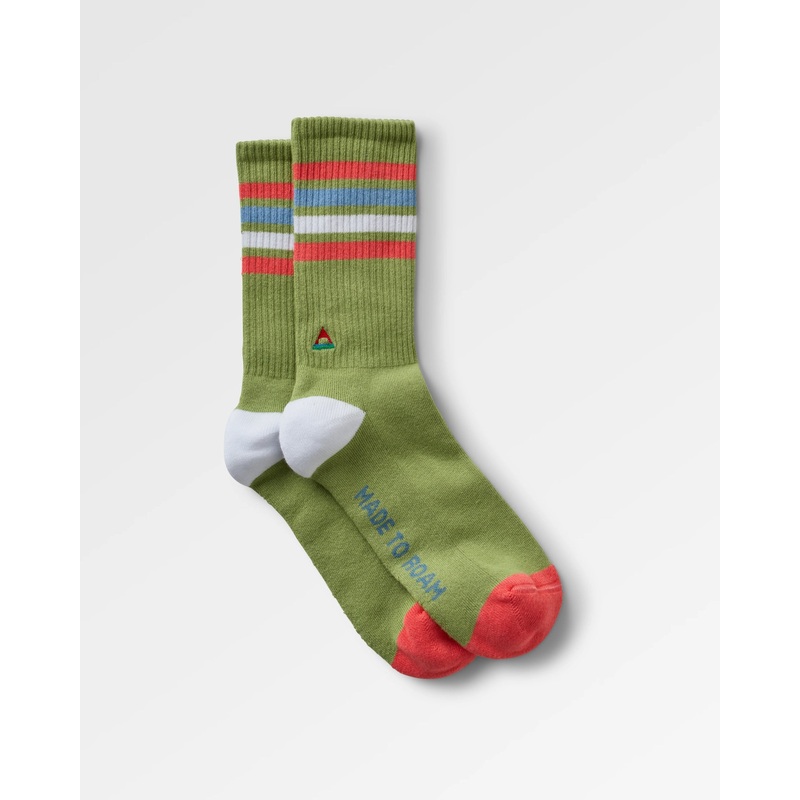 Organic Midweight Crew Socks – Pistachio