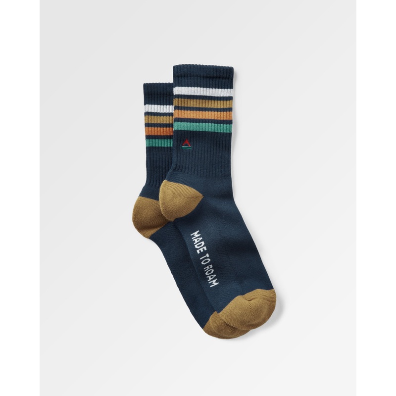 Organic Midweight Crew Socks – Rich Navy