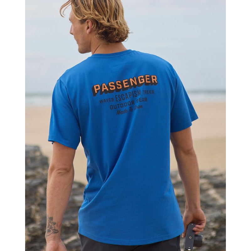 Outdoor Gear Organic Cotton T-Shirt – Azure Blue