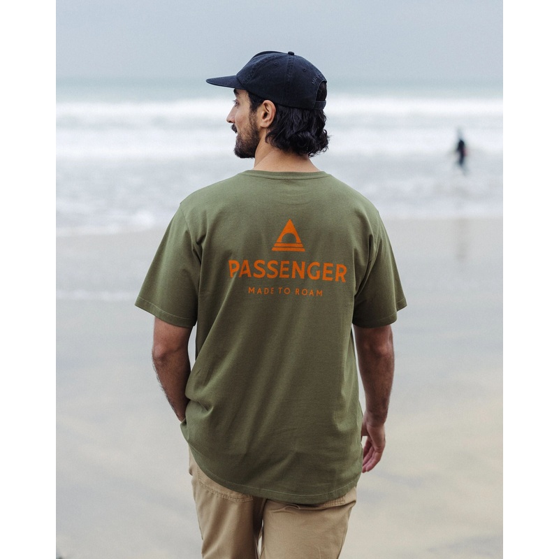Passenger Recycled Cotton T-Shirt – Khaki