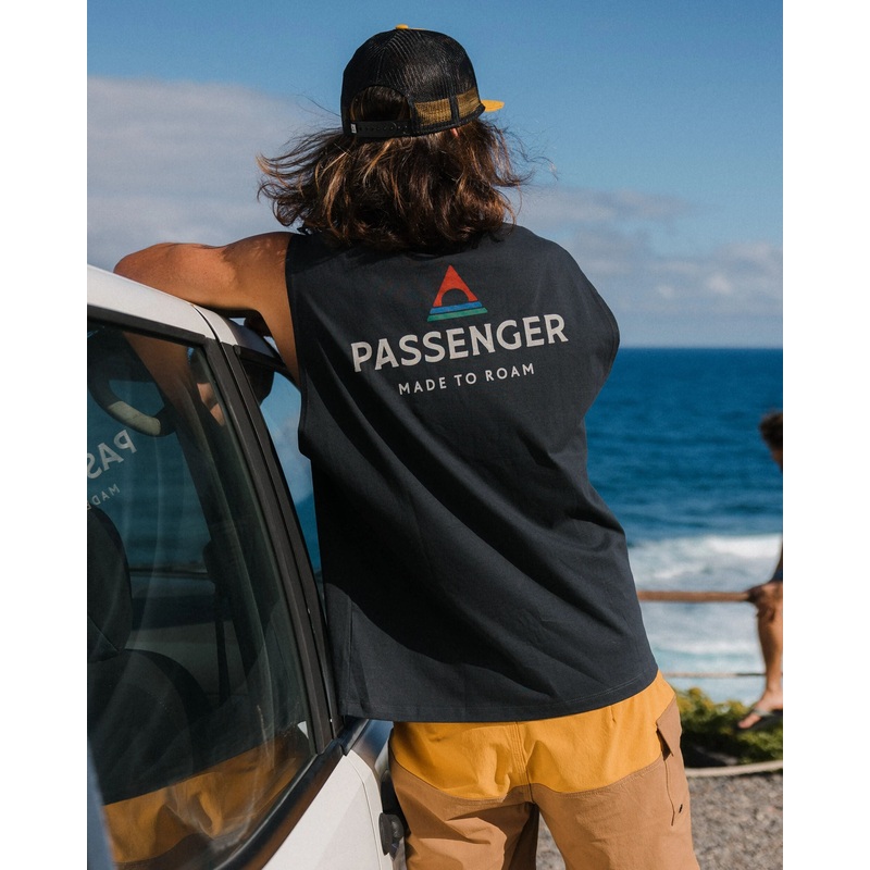 Passenger Recycled Cotton Vest – Black