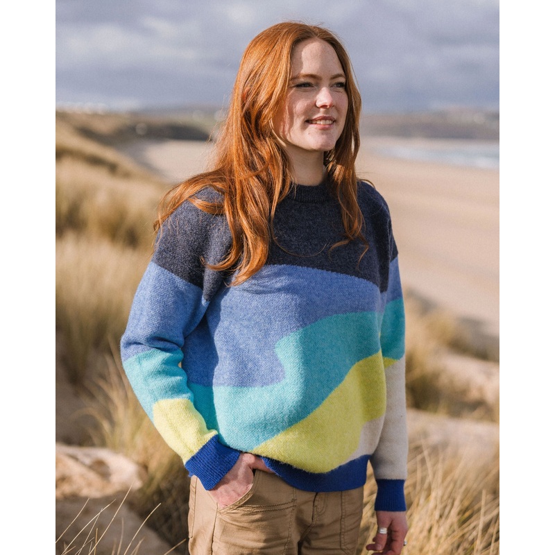 Scenic Recycled Knitted Jumper – Scenic Azure Blue