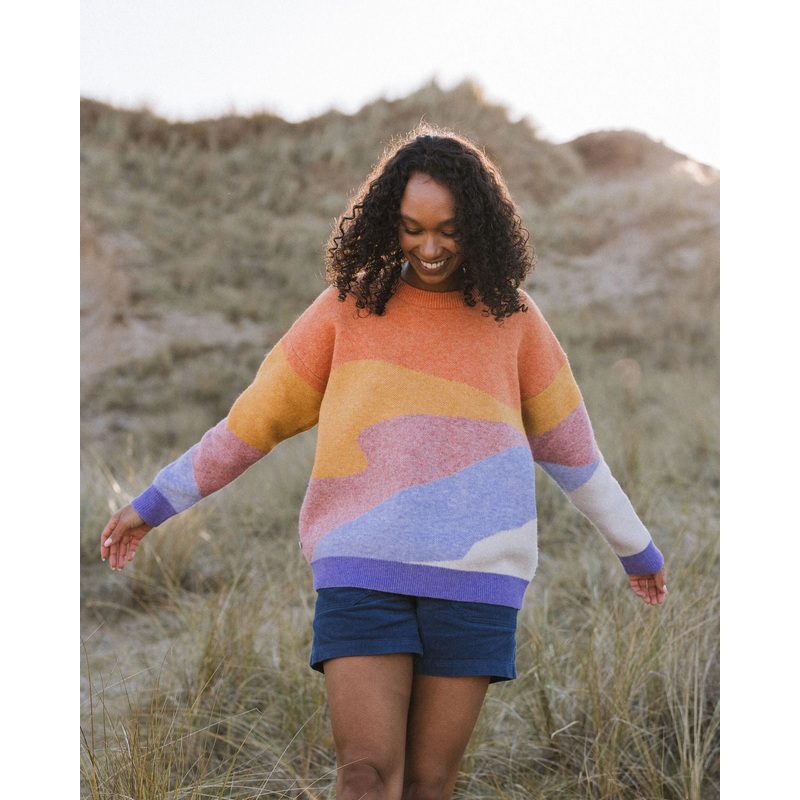Scenic Recycled Knitted Jumper – Scenic Sunrise Orange