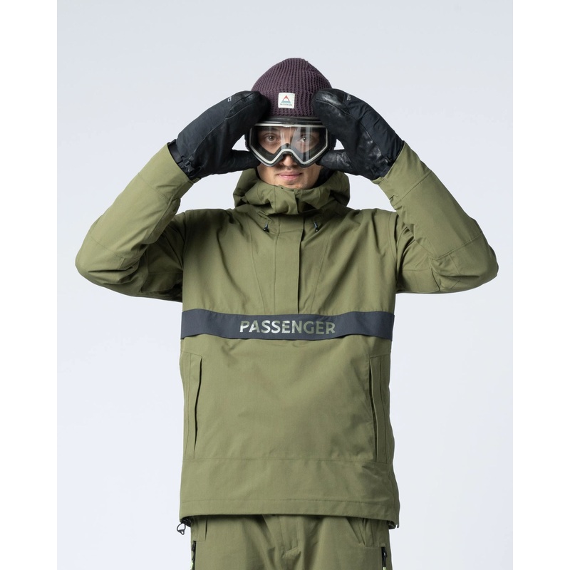 Snowscape Men’s Recycled Anorak – Khaki