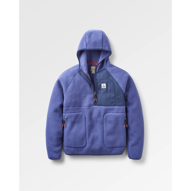 Ventura 1/2 Zip Recycled Sherpa Fleece – Purple Indigo