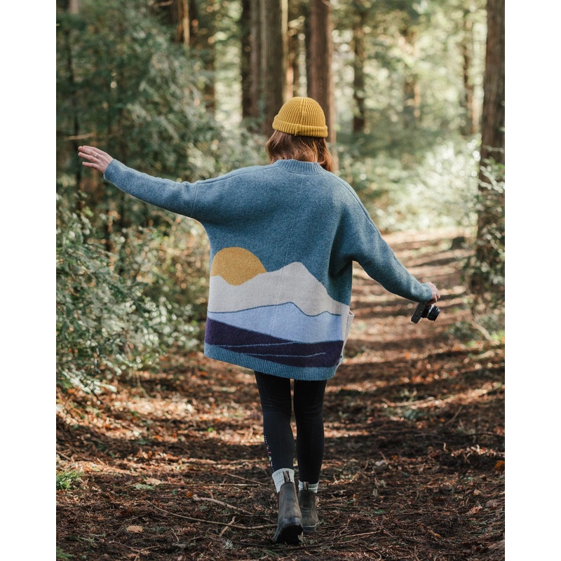 Vista Recycled Knitted Cardigan – Arctic