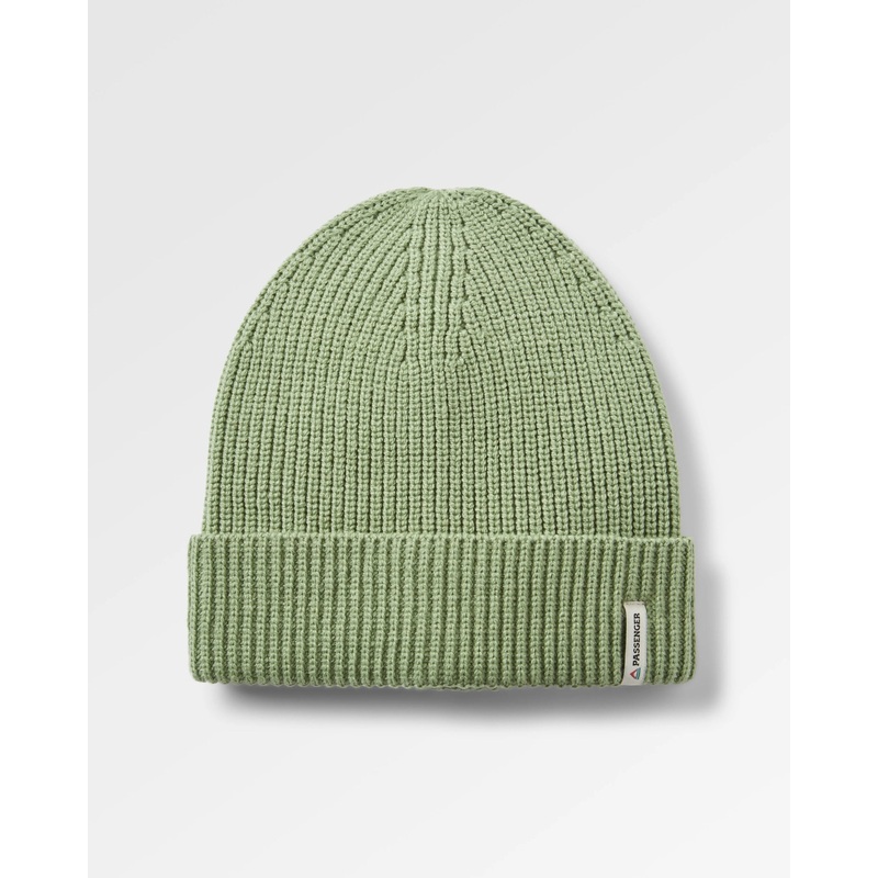 Compass Recycled Beanie – Stem Green