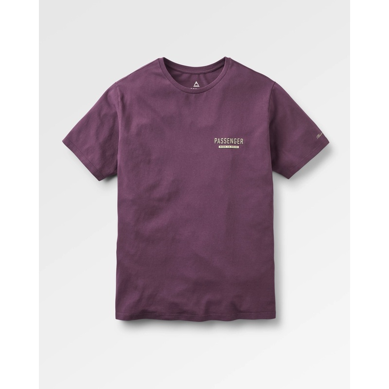 Guided Recycled Cotton T-Shirt – Deep Plum