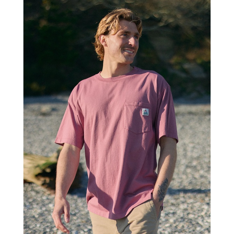 Heritage Organic Relaxed Fit T-Shirt – Mauve Dusk