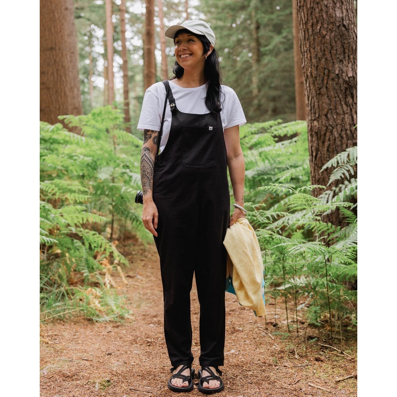 Meadows Organic Cotton Dungarees – Black