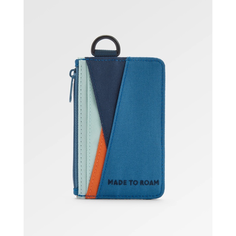 Mountain Recycled Card Holder – Rich Navy/Surf Spray/Moonlight Blue