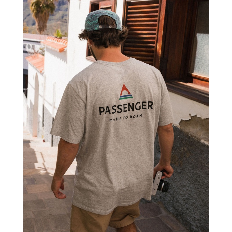 Passenger Recycled Cotton T-Shirt – Grey Marl